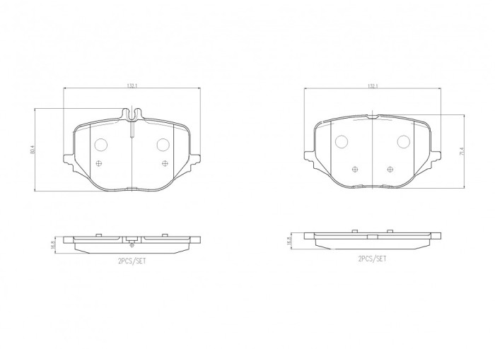 BREMBO P 50 170 PRIME LINE set placute frana,frana disc