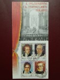 Italia 2001 - teatrul liric, bloc stampilat