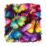Cumpara ieftin Sticker decorativ, Fluturi, Multicolor, 55 cm, 9322ST, Oem