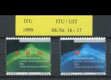 ELVETIA 1988 , 1999 , 2003 UIT/ITO SERII COMPLETE NESTAMPILATE, Nestampilat