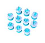 Cumpara ieftin Set 10 Cifre decupatoare pentru cofetarie, patiserie, Alb, 267COF