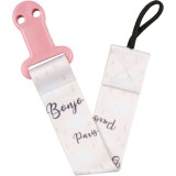 Canpol babies Bonjour Paris curelușă pentru suzetă Pink 1 buc