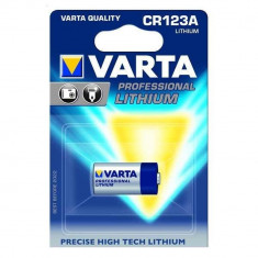 Baterie litiu Varta 3V, CR123A blister 1 buc foto