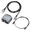 DAC Digital Optical to Analog RCA Audio Converter Adapter for HDTVs, DVDs,ETC,nou