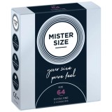 Pachet 3 Prezervative Mister Size (64 mm)