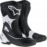 Cumpara ieftin Ghete Moto Alpinestars SMX S Boots, Negru/Alb, Marime 37