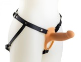 Strap-on Hollow H2, Silicon, Natural, 16.6 cm