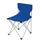 Scaun pliabil pentru camping, 80 x 40 x 75 cm, structura metalica, maxim 110 kg, Albastru, General