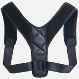 Cumpara ieftin Corector Postura Spate Umeri RegalSmart, Unisex, Ajustabil, M/XL, Suport Ortopedic Cervical, Material Textil, Negru