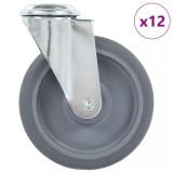 Cumpara ieftin Roți pivotante cu gaură pentru șurub, 12 buc., 125 mm