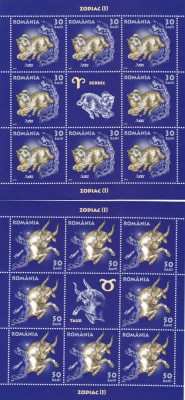 ZODIAC I ,SET 6 MINICOLI,Lp.1900e, 2011, MNH ** ROMANIA. foto