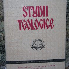 STUDII TEOLOGICE , SERIA A -II A ANUL XXXII NR 3- 6 MARTIE- IUNIE 1980