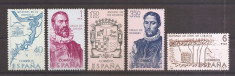 Spania 1968 - Istoria descoperirii și cuceririi Americii, MNH foto