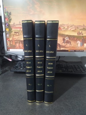 George Danielopolu, Diverse fragmente juridice, 3 vol., București 1891-1896, 208 foto