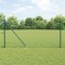 vidaXL &Icirc;mprejmuire din plasă cu st&acirc;lpi Verde 1.2 x 10 m Oțel 3351150