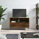 Comodă TV, stejar maro, 80x36x50 cm, lemn prelucrat