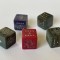 Rar!!! Set de cinci zaruri de poker sau jocuri de noroc din bachelita de provenienta italiana