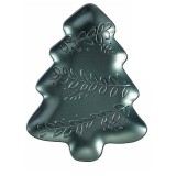 Tava Craciun Bradut plastic verde cm 21,5 x 28,5 H