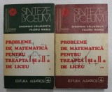 PROBLEME DE MATEMATICA PENTRU TREAPTA I SI A - II -A DE LICEU de GHEORGHE CALUGARITA si VALERIU MANGU , VOLUMELE I - II , 1977