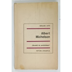 ALBERT MICHELSON de BERNARD JAFFE , SERIA ' SAVANTI DE PRETUTINDENI ' , 1967