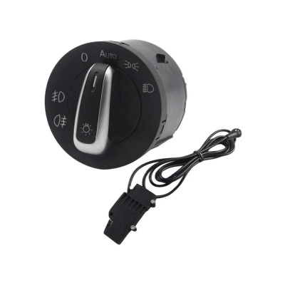 Set bloc lumini cromat cu functie auto proiectoare si ceata pentru VW foto