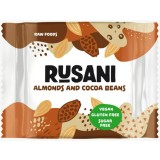 Biscuiti vegani cu migdale si boabe de cacao, 40g, Rusani