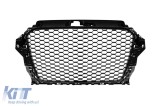 Grilaj tip RS3 cu lac negru, potrivit pentru Audi A3 2013-2016 fara PDC Performance AutoTuning