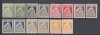 ROMANIA 1921 ASISTENTA SOCIALA TIMBRE DE AJUTOR VARIETATE DE CULOARE SERII MNH, Nestampilat