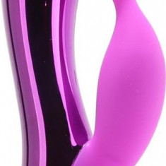 Vibrator Iepuras DazzLED Radiance, 10 Moduri Vibratii, Silicon, USB, Mov, 19 cm