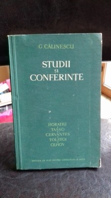 STUDII SI CONFERINTE - G. CALINESCU foto