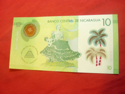 Bancnota 10 cordobas 2014 Nicaragua ,cal. Necirculat foto