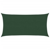 Cumpara ieftin Panza parasolar, verde inchis, 2,5x5 m, HDPE, 160 g/m&sup2;