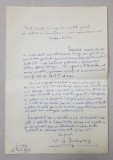 SCRISOARE OLOGRAFA CATRE STEFAN VOITEC , TRIMISA DE CRITICUL V.C. PALEOLOG 1891 - 1979 , 1968