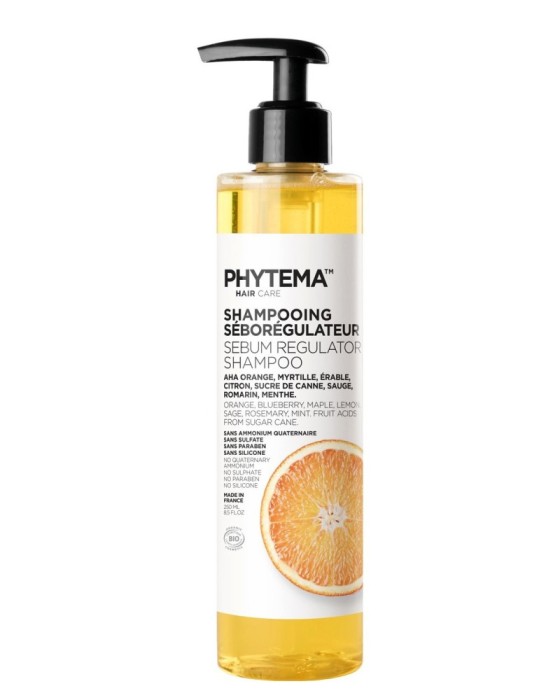 Sampon Bio sebo-regulator pentru par gras Phytema Laboratoires, 250ml