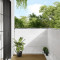 vidaXL Paravan de balcon, alb, 120x700 cm, 100% poliester oxford