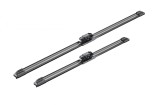 Stergator parbriz Bosch Aerotwin, Cauciuc+Grafit, Tip Plat, Carlig/Universal, Auto, Lungime 500-600mm, Negru