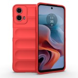 Husa Wave din Silicon compatibila Motorola Moto G34 Anti-Shock, Rosu, Oem