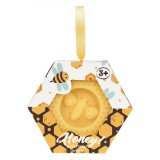Săpun Solid Hexagonal cu Miere, Model Albina, Capacitate 75g, Galben, Oem