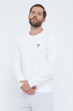 Adidas Originals bluza barbati, culoarea alb, cu imprimeu