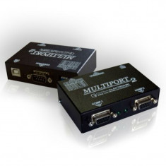 Multiport pentru case fiscale RS-232, 3 conectori, mod lucru Slave, alimentare USB/AC adaptor