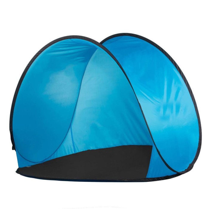 Cort plaja si picnic semi-deschis Sersimo, protectie UV, 150x120x110cm, albastru Household NewTrend