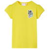 Tricou pentru copii, galben aprins, 140 GartenMobel Dekor, vidaXL