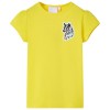 Tricou pentru copii, galben aprins, 128, vidaXL