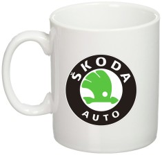 Cana alba personalizata &quot;Skoda&quot;, INOVATIX&reg;. 330ml
