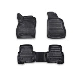 Covorase Auto Tip Tavita Cauciuc Citroen Nemo 2010-2017 ALM, Negre, Premium, Set Fata + Spate
