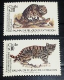 Chile 2002 pisici sălbatice feline fauna animale serie 2v nestampilata