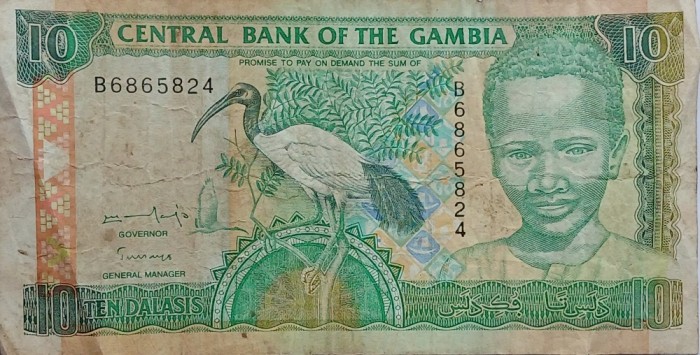 Gambia, 10 Dalasis
