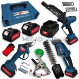 Cumpara ieftin Set Scule cu acumulator 48v, Mini drujba electrica, foarfeca crengi, masina tuns gard viu, aparat fita vie Campion CMP1830