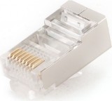MUFA RJ-45 pt. cablu FTP, SFTP, Cat5e, RJ-45 (T), ecranat, plastic cu metal, 10 buc, &quot;PLUG5SP/10&quot;