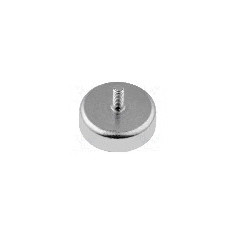 Magnet ferita (metal greu), 4.5mm, 10mm, ELESA+GANTER - GN 50.3-HF-10-M3